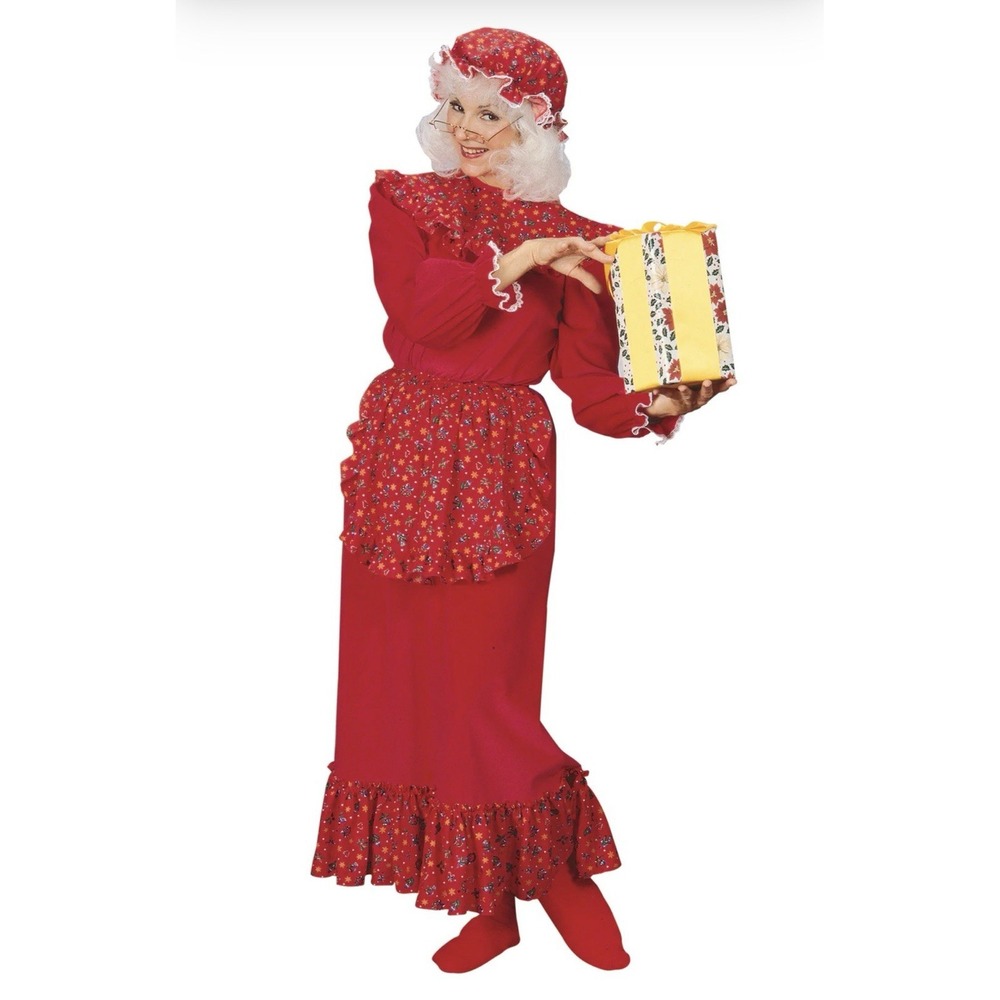 Women's VTG Christmas Deluxe Mrs. Claus Suit‎ Cosplay Mrs Claus  Adult Standard
